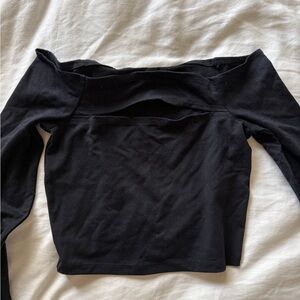 Abercrombie Off the Shoulder Slit Top